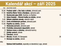 Kalendář akcí ve městě - září 2025